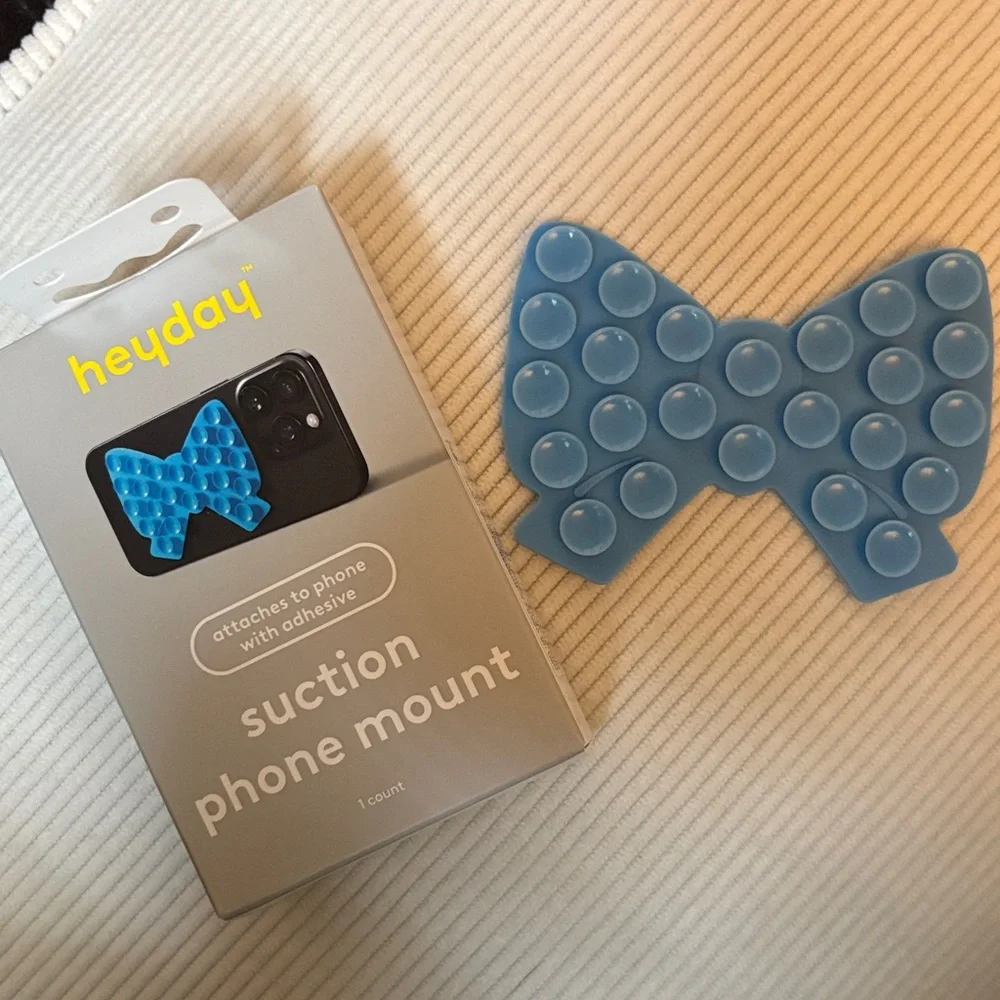 Heyday Blue Bow Suction Phone Mount